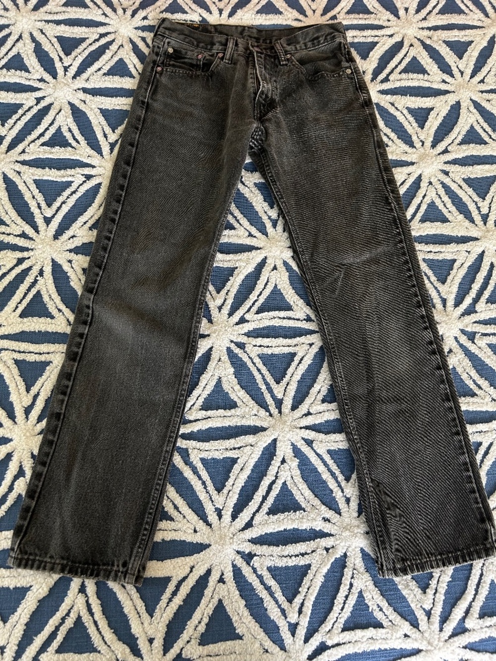 Vintage black/gray straight leg Levi's 29 x 32